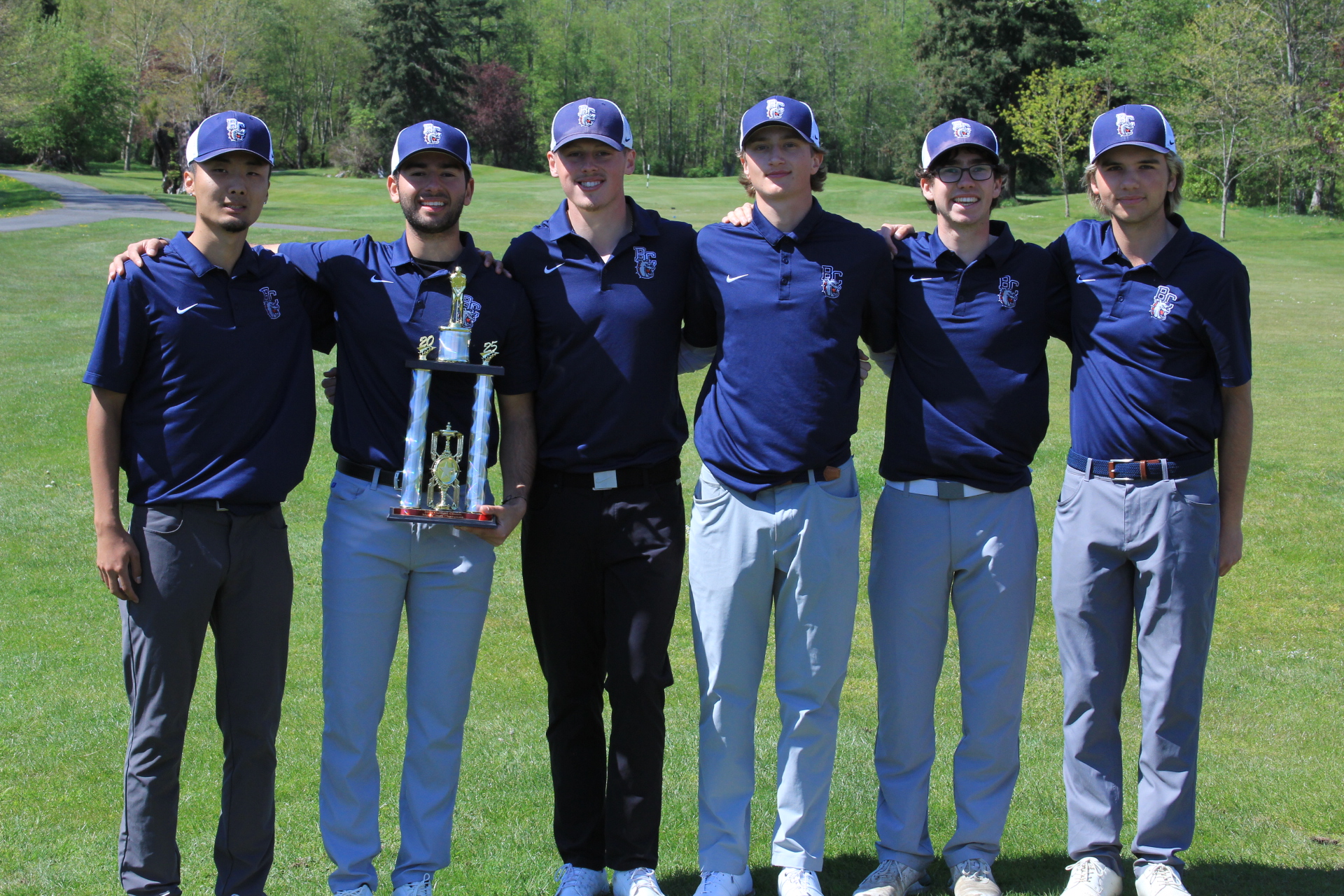Bellevue Men's Golf Takes First at Skagit Valley League Match