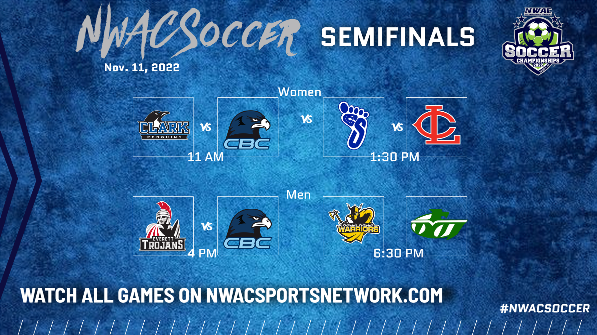 NWAC Soccer Semifinals Start Friday at Starfire Stadium