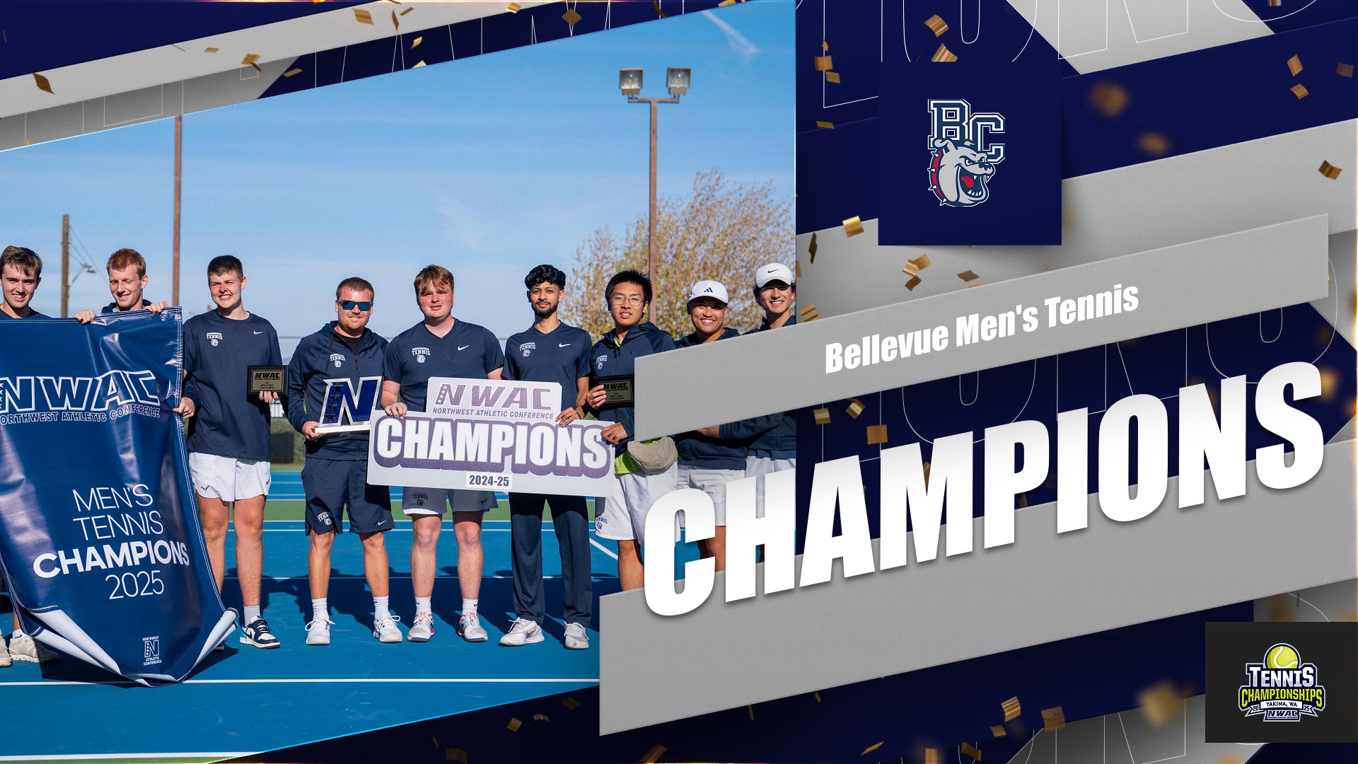 Bellevue Claims 7th-Straight NWAC Men's Tennis Championship