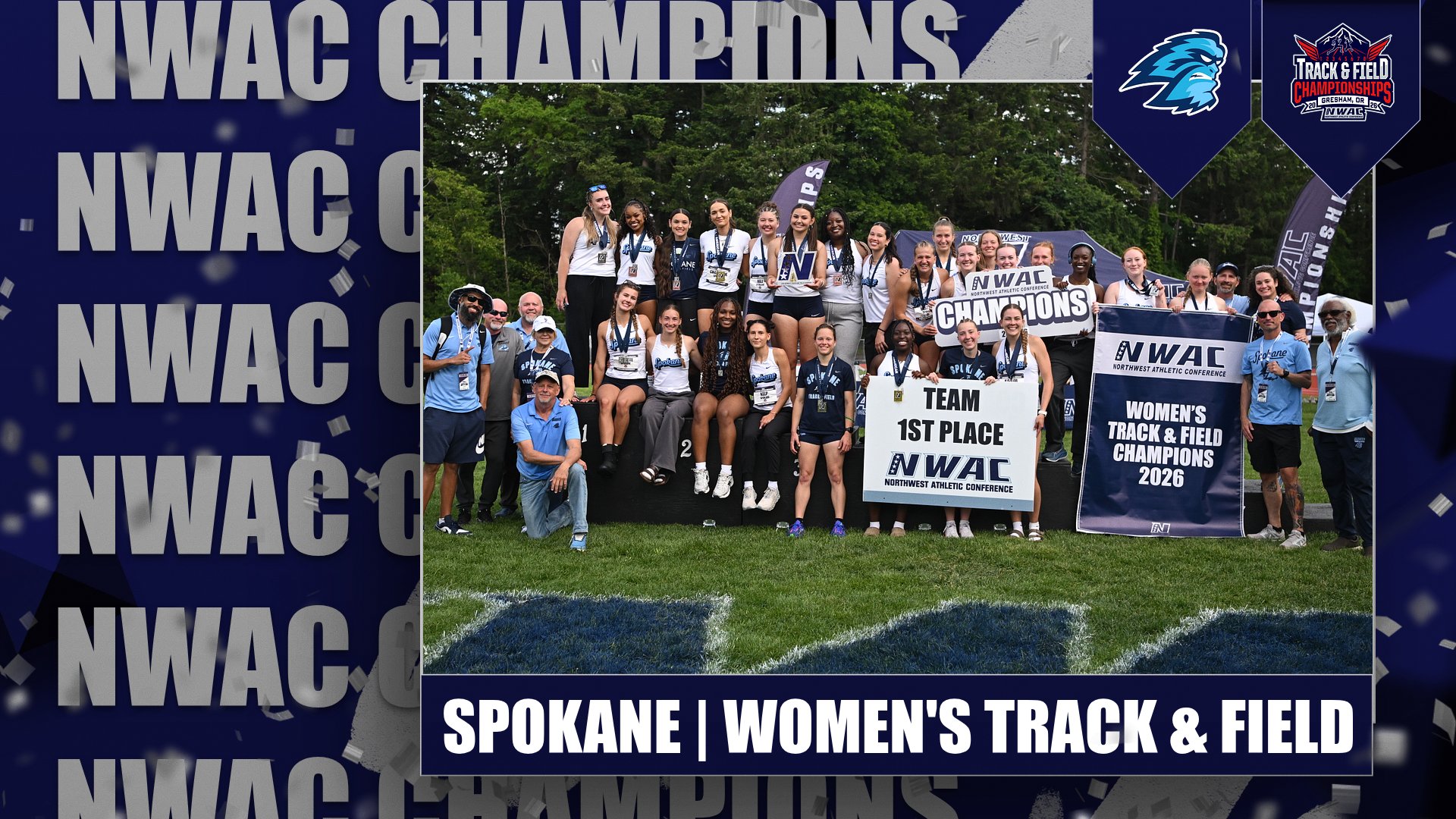 Spokane Edges Lane for 3rd-Straight NWAC Women's Track &amp; Field Championship