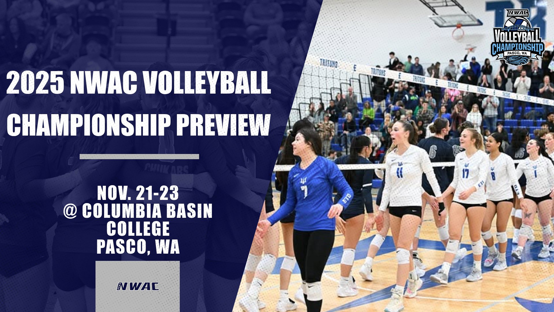 Elite 8 of the 2025 NWAC Volleyball Championship Begins This Friday at Columbia Basin College